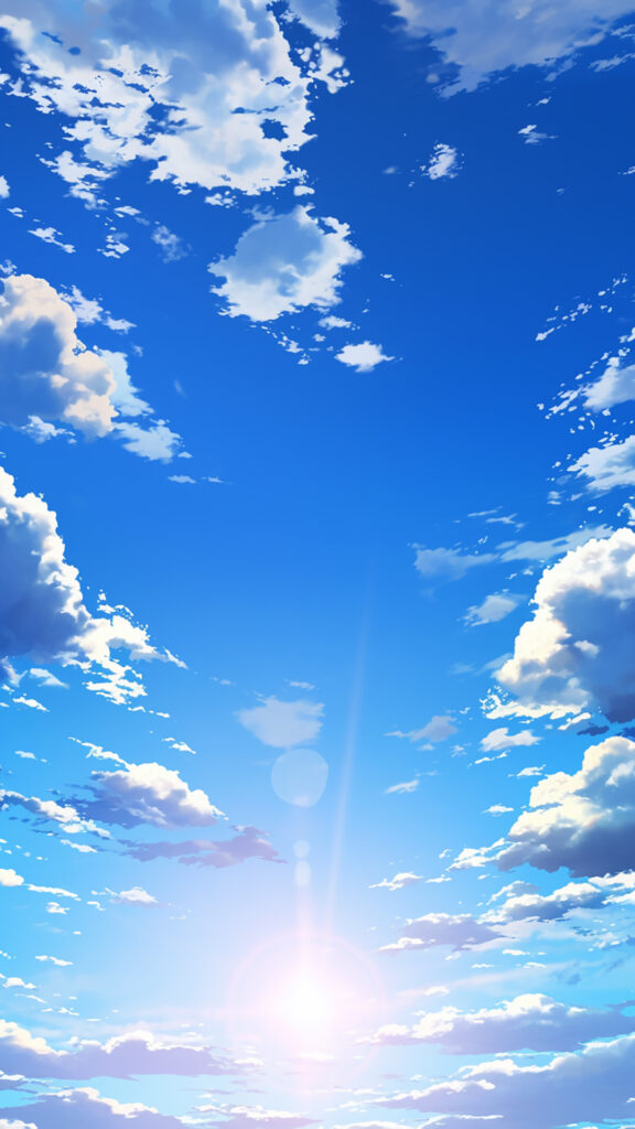 快晴の空｜縦長背景