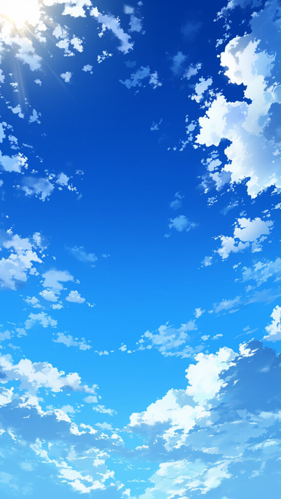 快晴の空｜縦長背景
