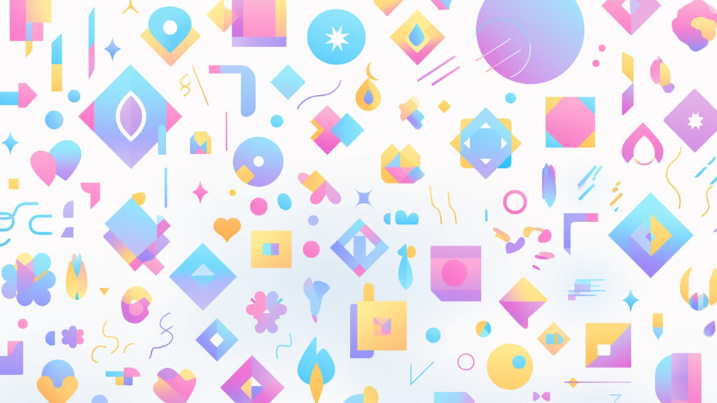 幾何学パターン／キラキラ