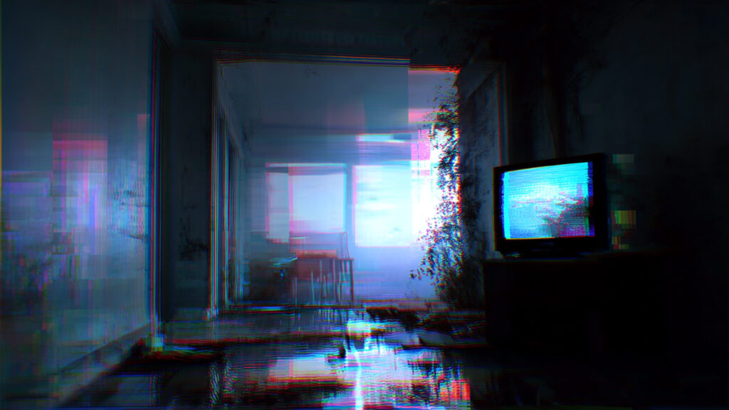 ホラーゲーム風の不気味な背景