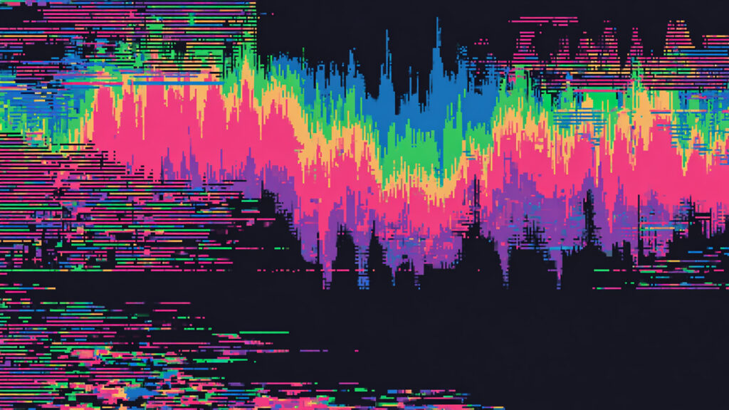 レトロゲーム風---ピクセルグリッチ