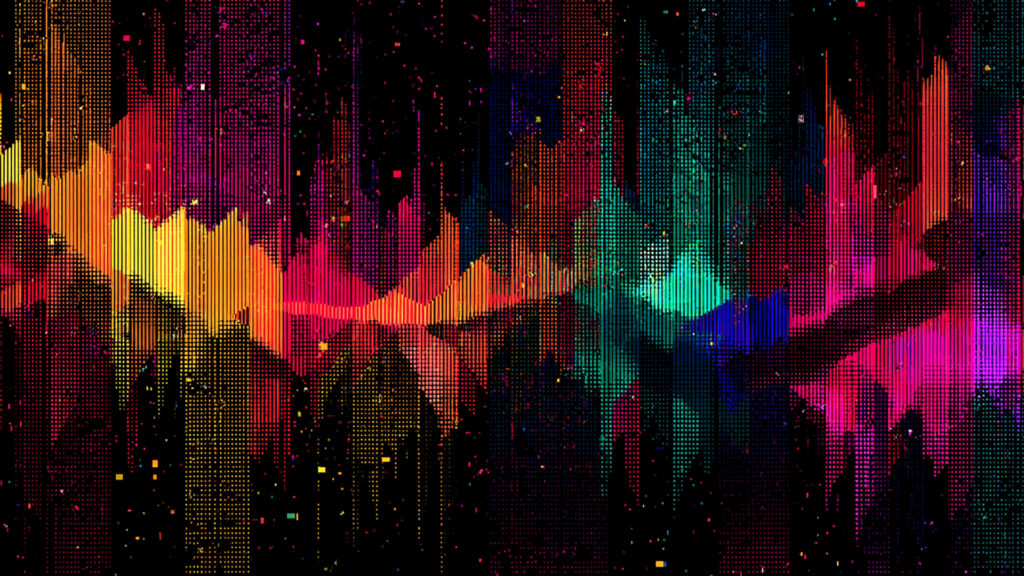 レトロゲーム風---ピクセルグリッチ