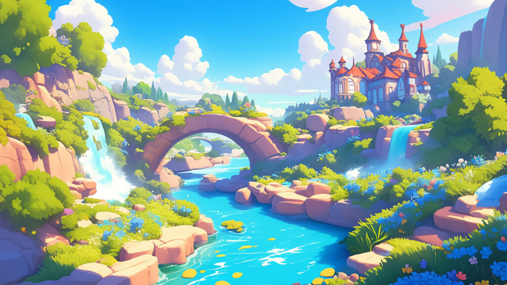 川｜カートゥーン調