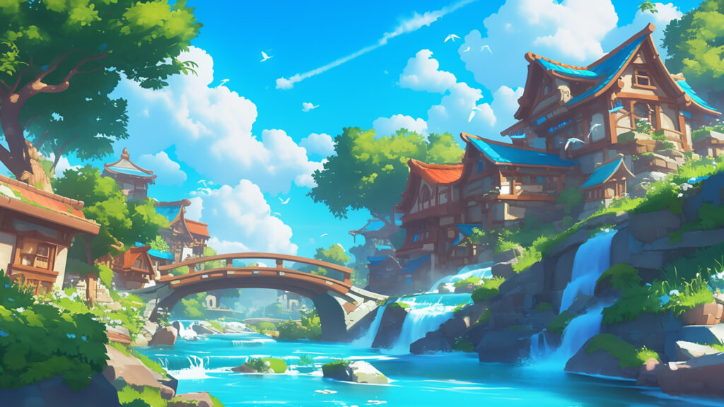 川｜カートゥーン調