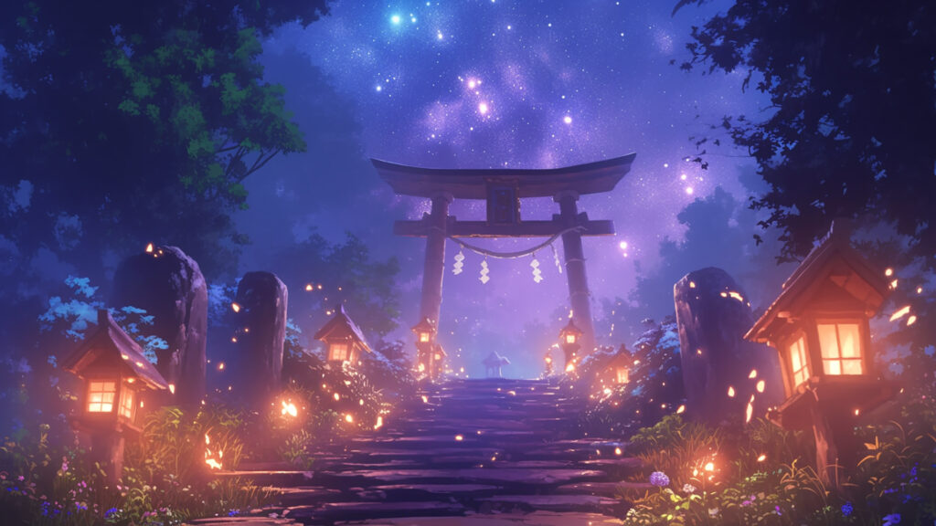 星降る神社