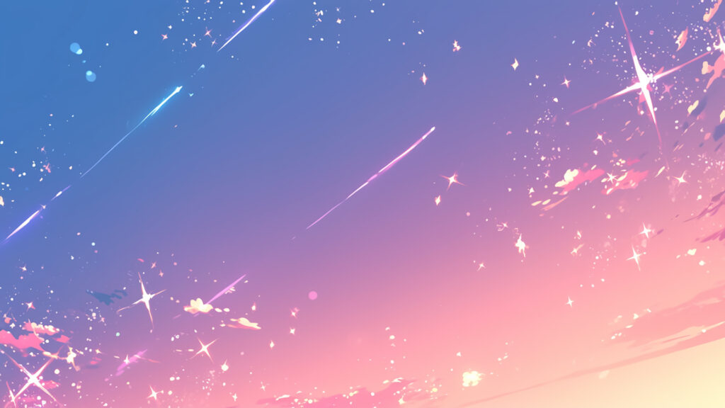 星空と流れ星ファンタジー