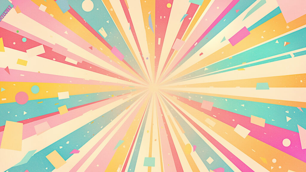 ポップな集中線背景