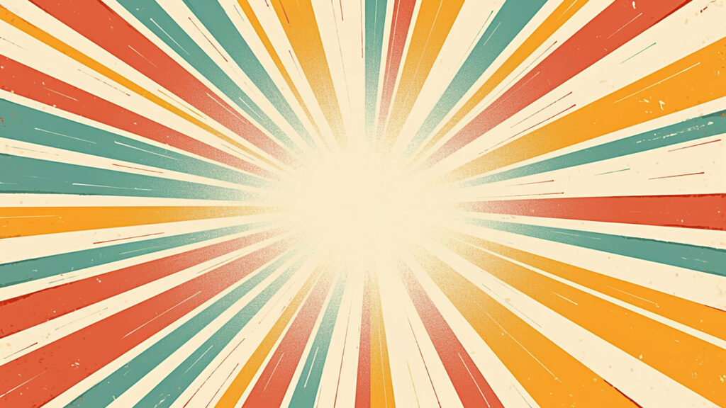 ポップな集中線背景