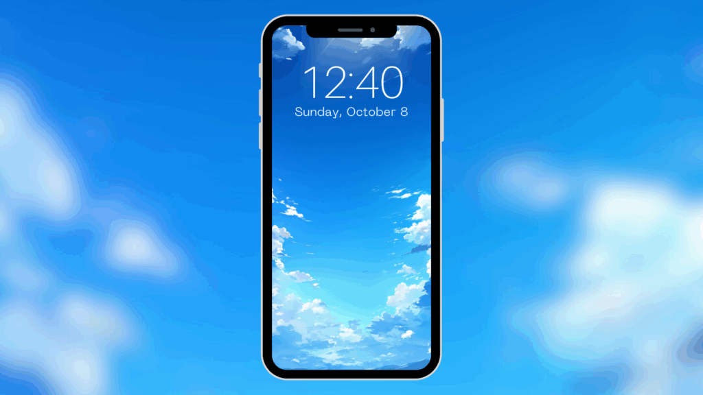 快晴の空｜縦長背景