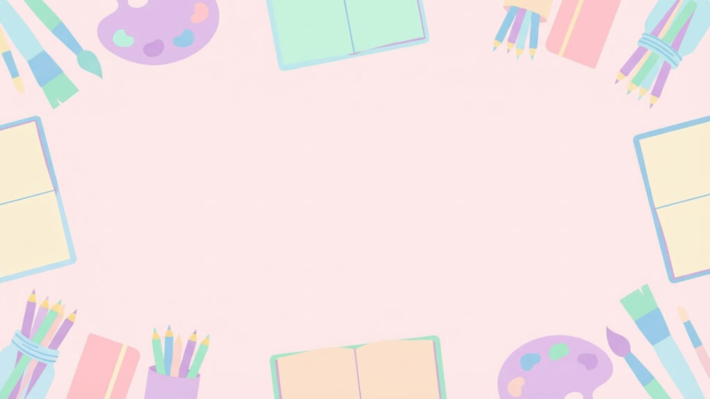 画材フレーム背景