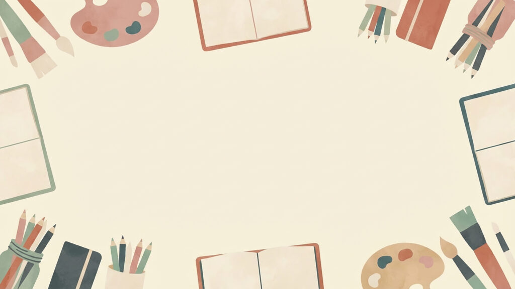 画材フレーム背景
