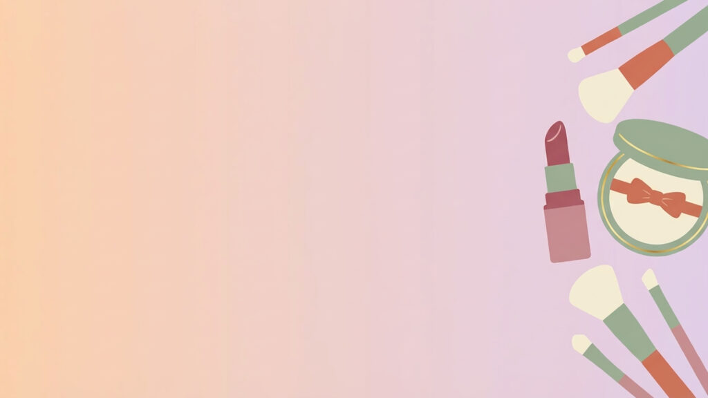 左余白のコスメフラット背景