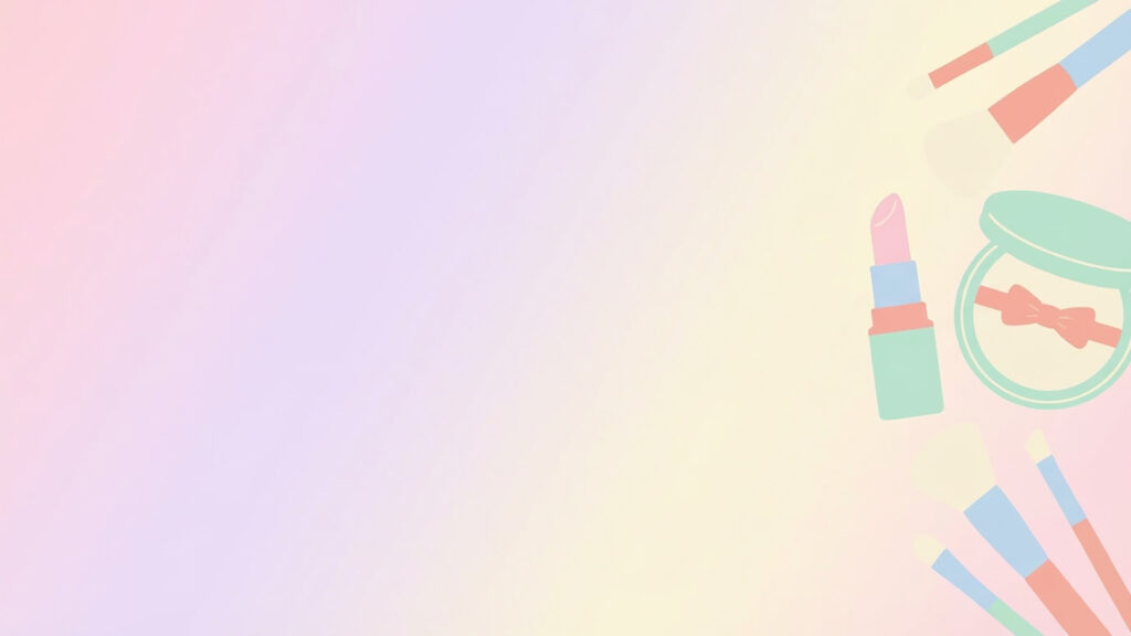 左余白のコスメフラット背景