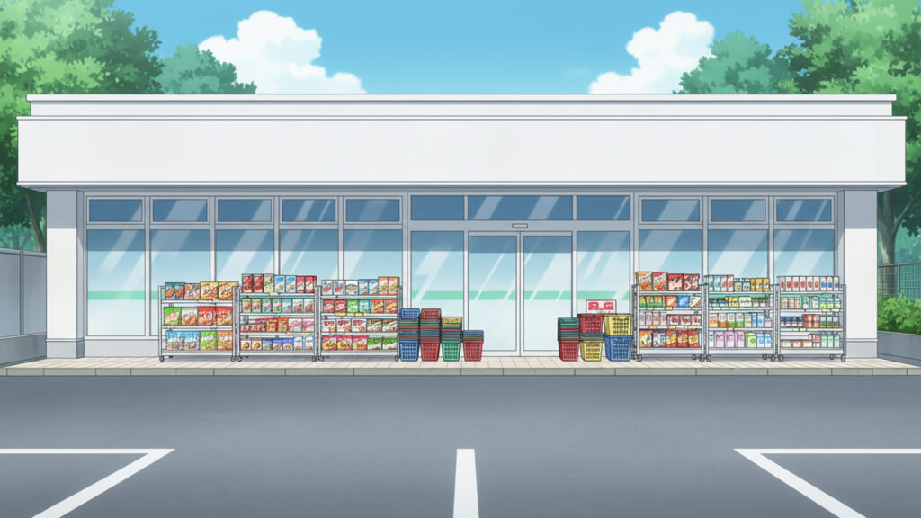 ドラッグストアの外観｜差分あり