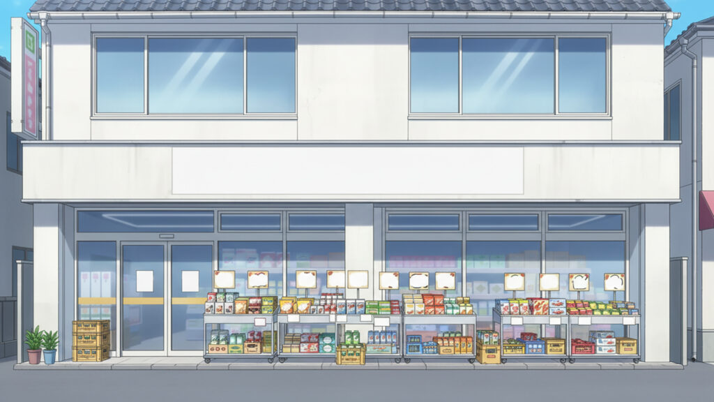 ドラッグストアの外観｜差分あり