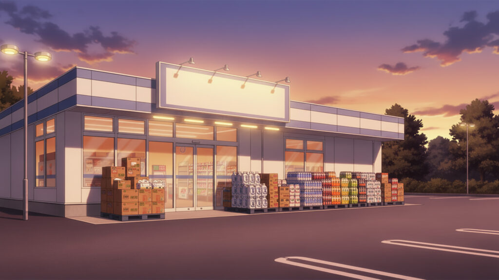 ドラッグストアの外観｜差分あり