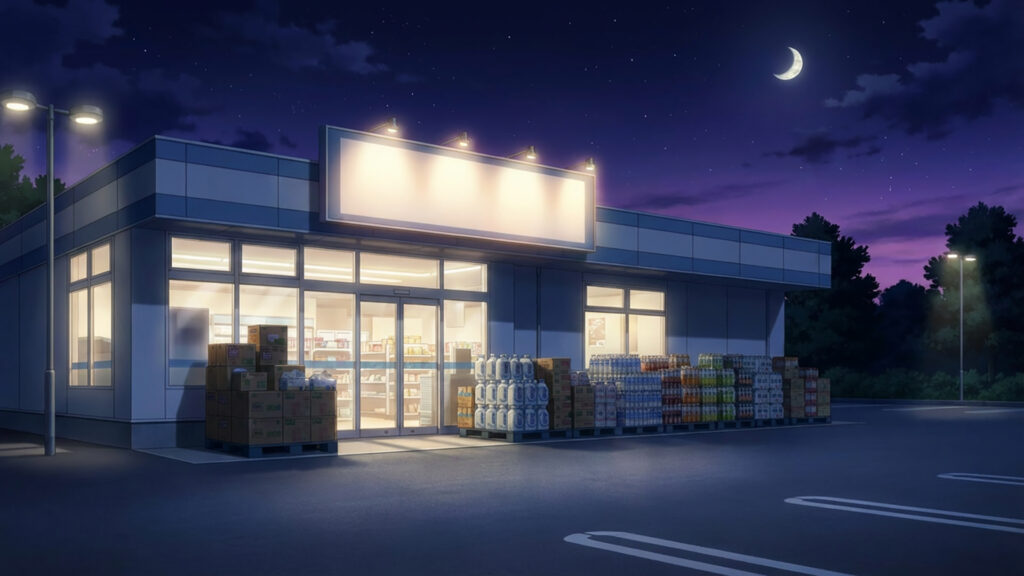 ドラッグストアの外観｜差分あり