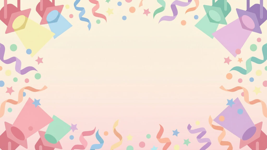 祝祭フレーム背景