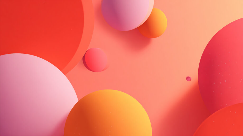 ニューモーフィズム風ミニマル背景｜立体感のあるフラットデザイン