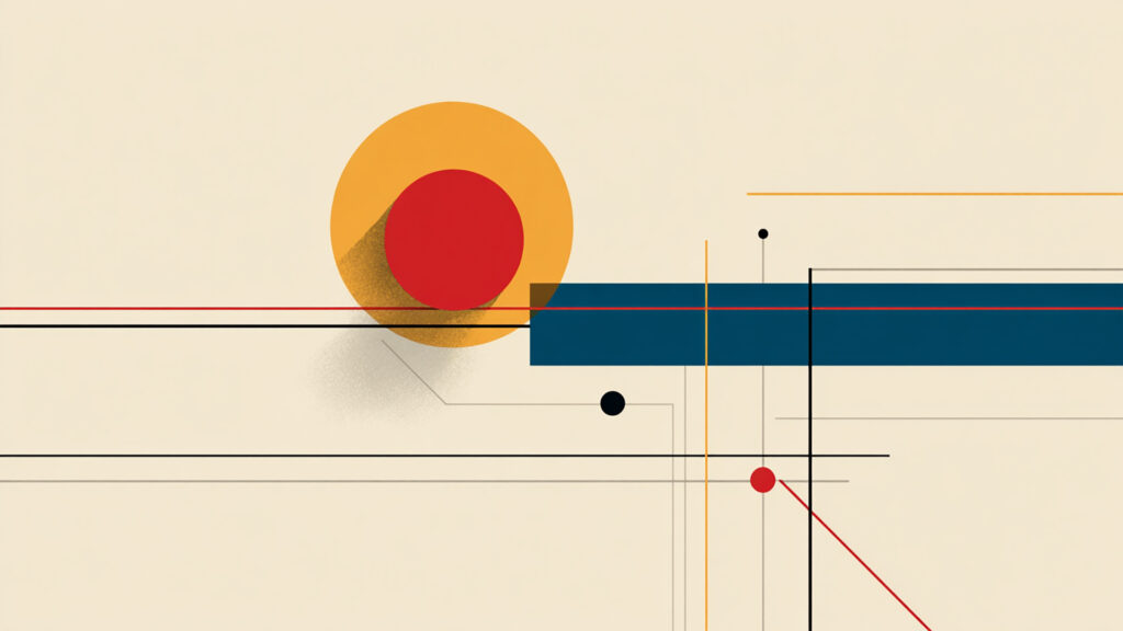 幾何学ライン×抽象ミニマル｜モーショングラフィック背景