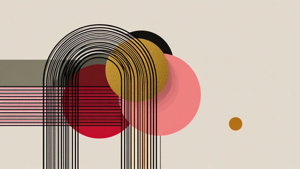 幾何学ライン×抽象ミニマル｜モーショングラフィック背景