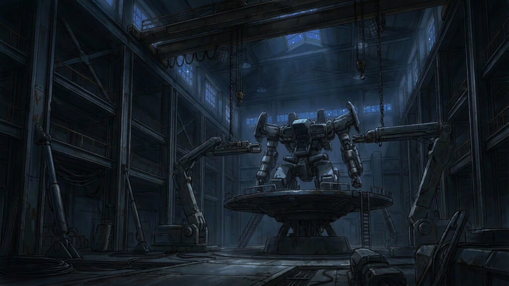 巨大メカの整備格納庫｜差分あり