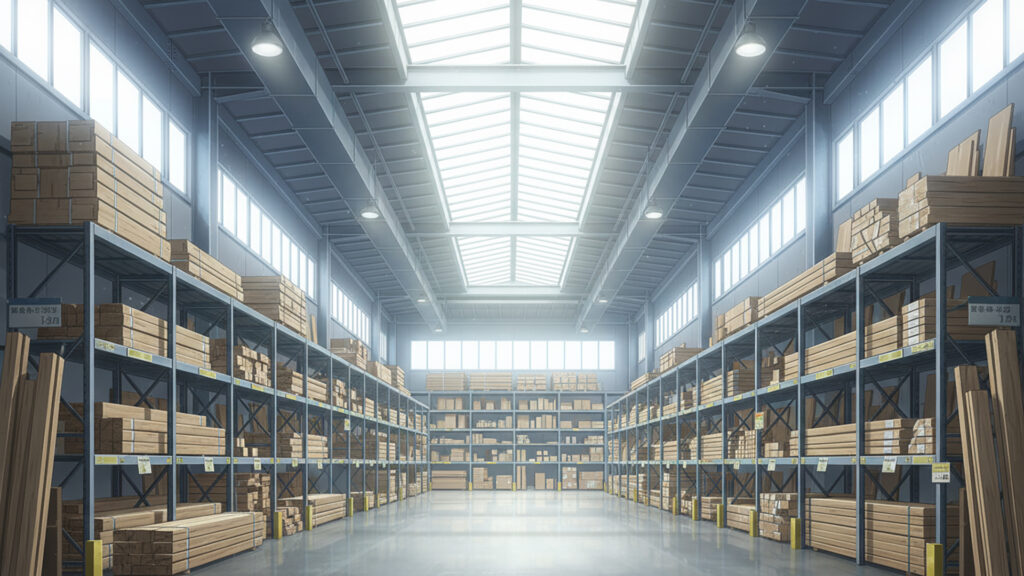 ホームセンターの内観