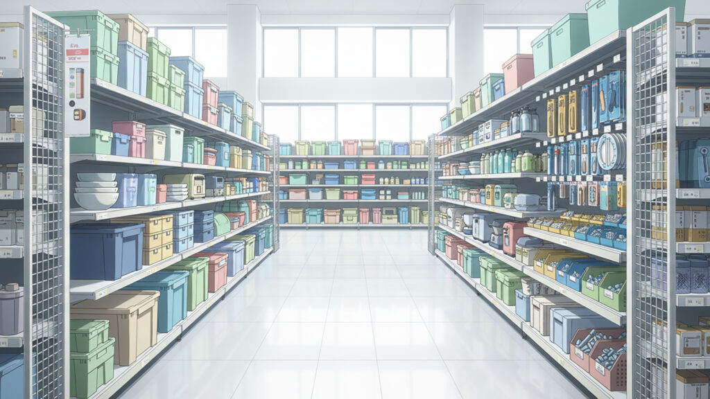 ホームセンターの内観