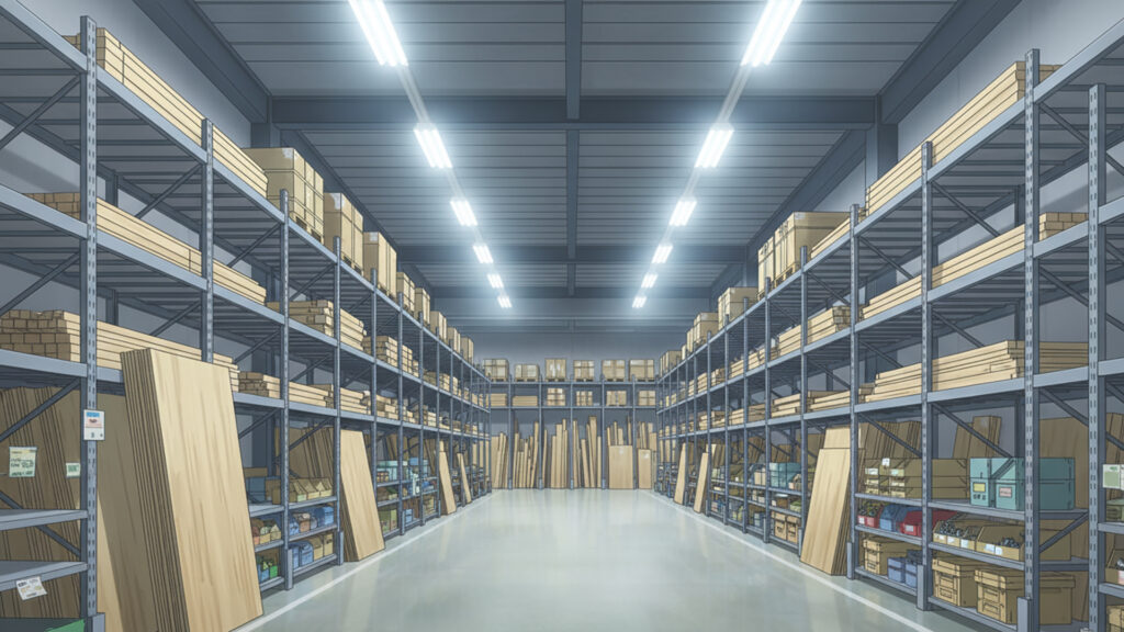 ホームセンターの内観