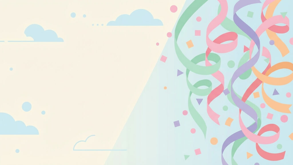 左余白のフラットイベント背景