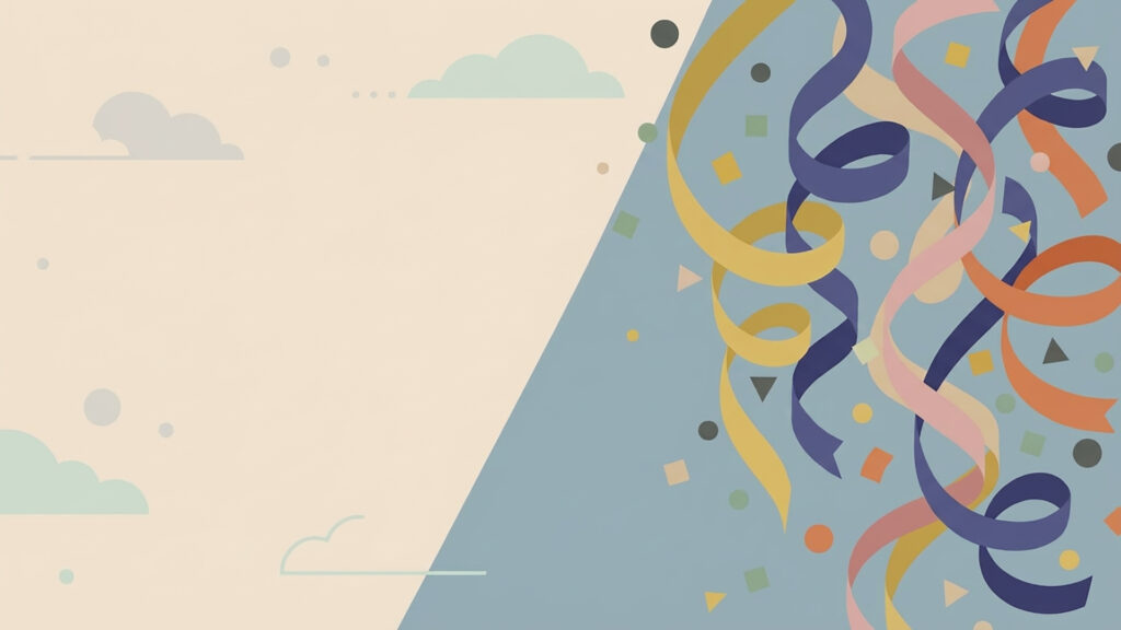 左余白のフラットイベント背景