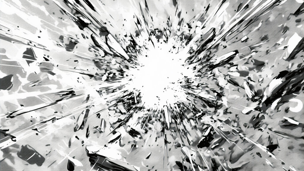 マンガ背景｜爆発・衝撃エフェクト