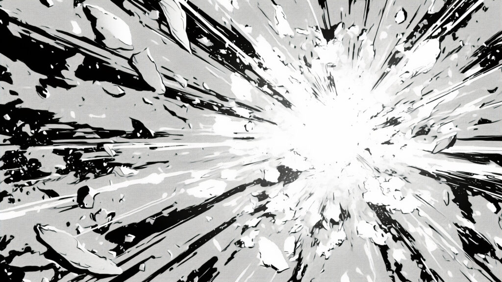 マンガ背景｜爆発・衝撃エフェクト