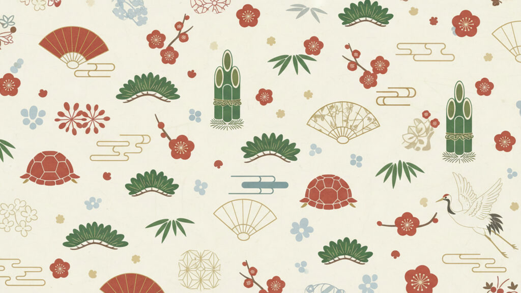 正月｜壁紙背景の背景イラストのフリー素材