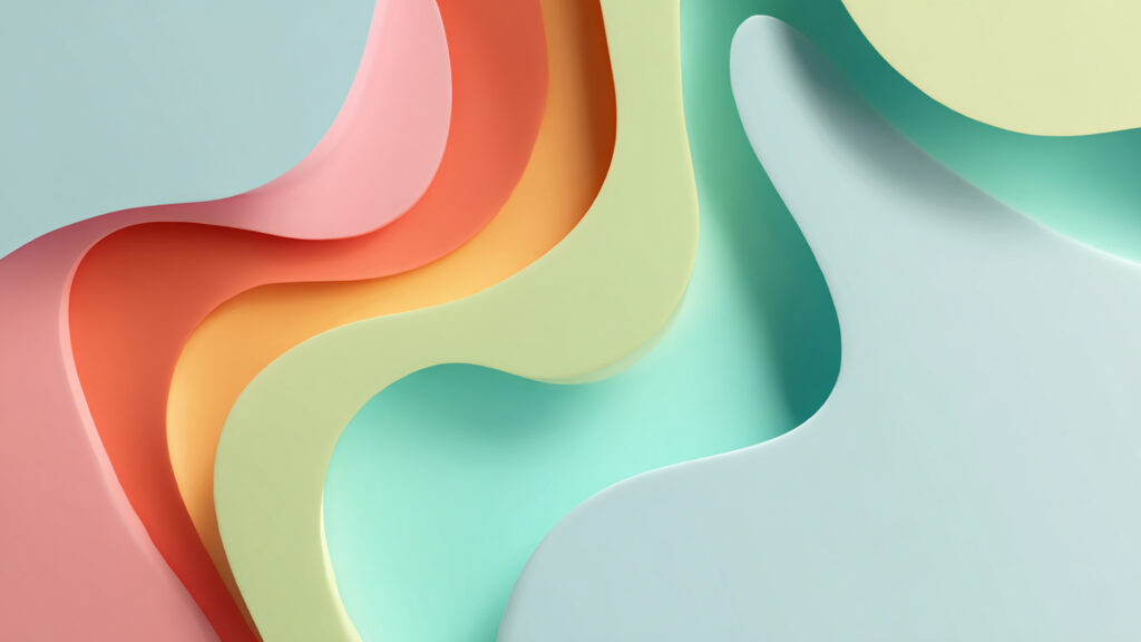 自然の形をモチーフにしたミニマルデザイン