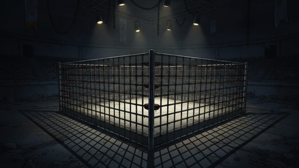 プロレスの金網デスマッチ