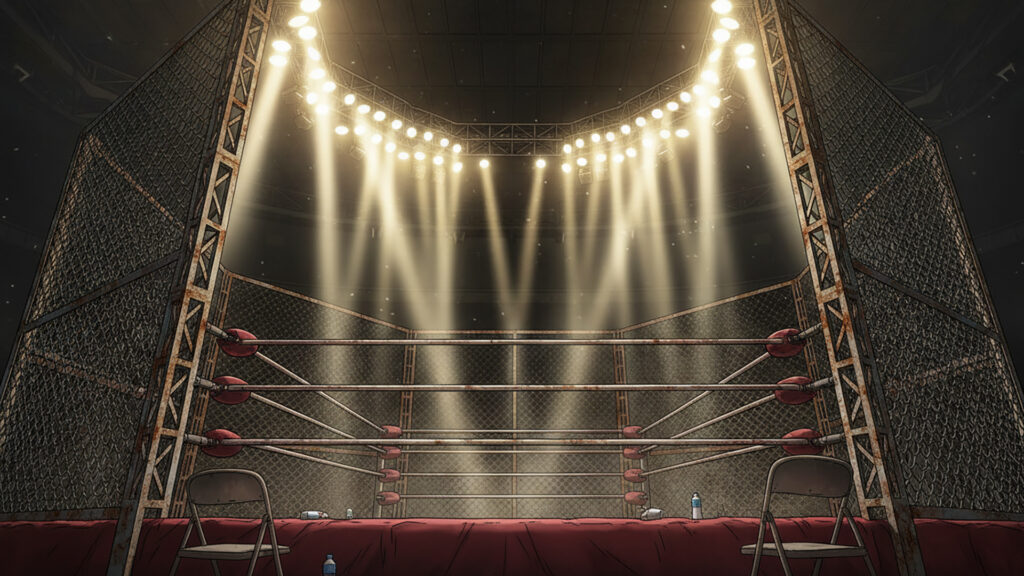 プロレスの金網デスマッチ