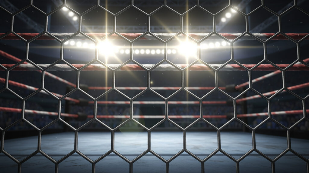 プロレスの金網デスマッチ