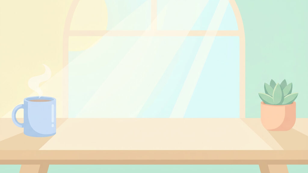 爽やかなフラットイラスト背景