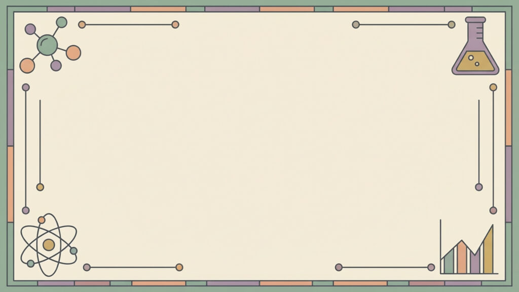 サイエンスアイコンフレーム背景