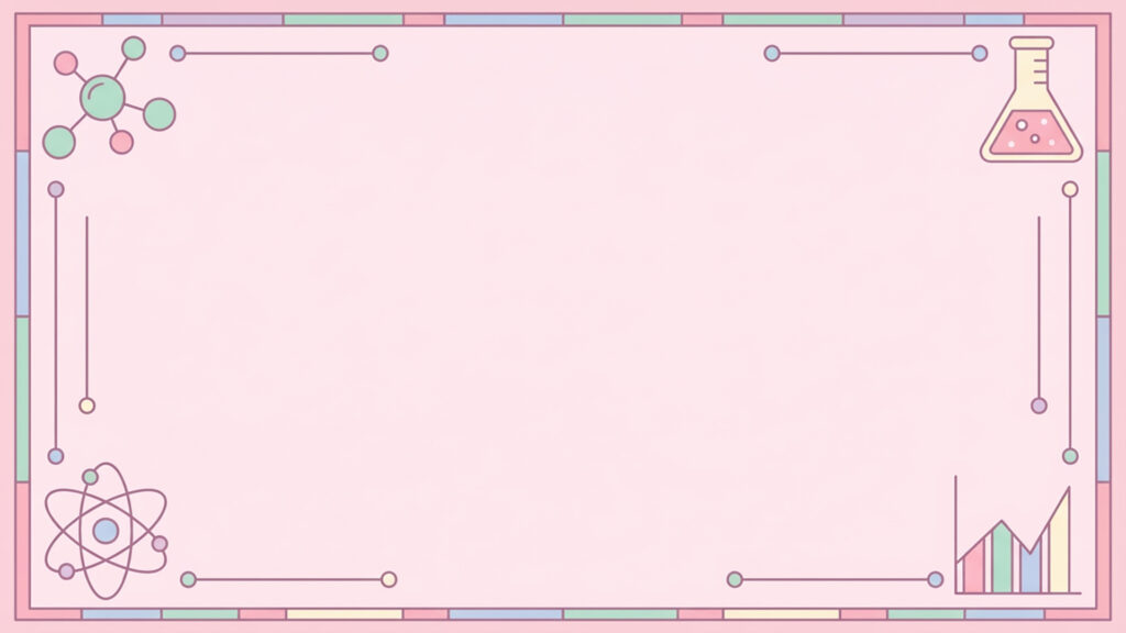 サイエンスアイコンフレーム背景