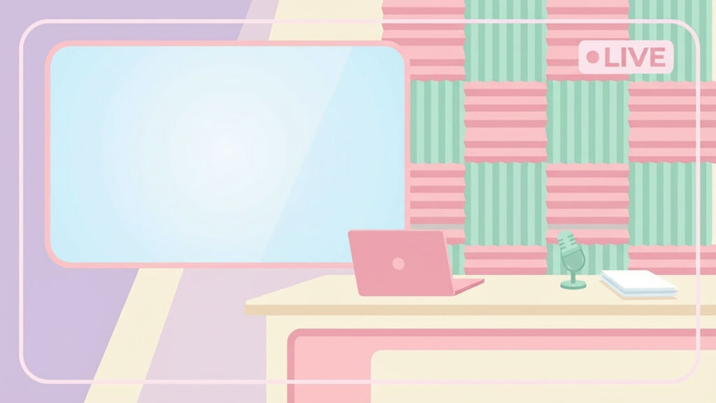 ニュース・解説系に使える左余白のシンプルニュース背景