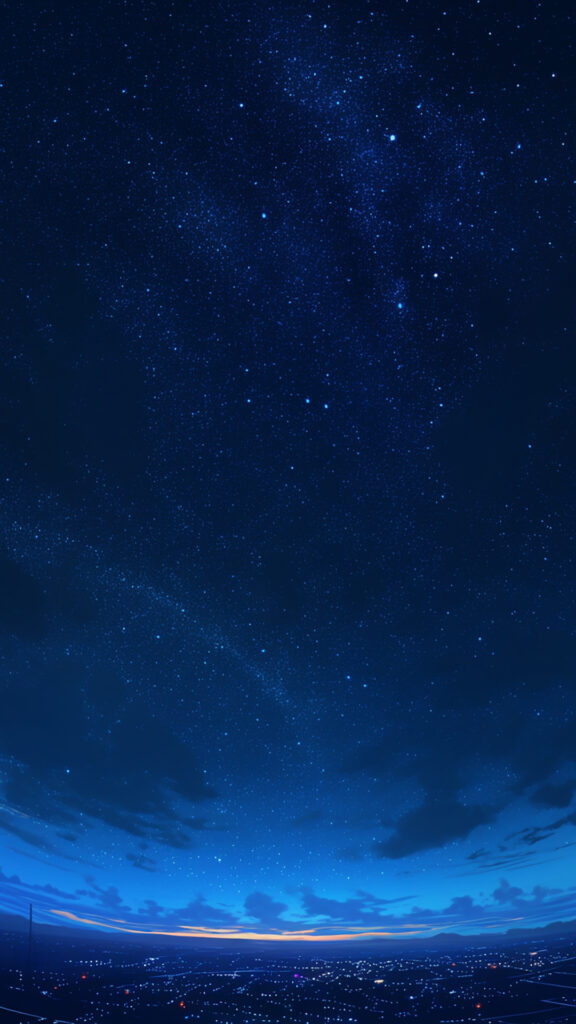 星が点在する夜空｜縦長背景