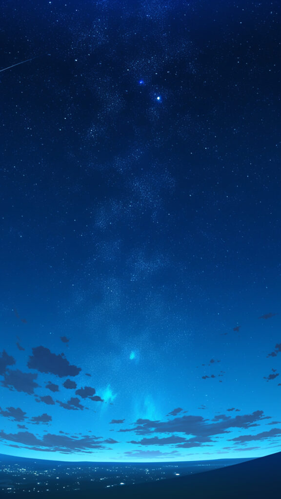 星が点在する夜空｜縦長背景