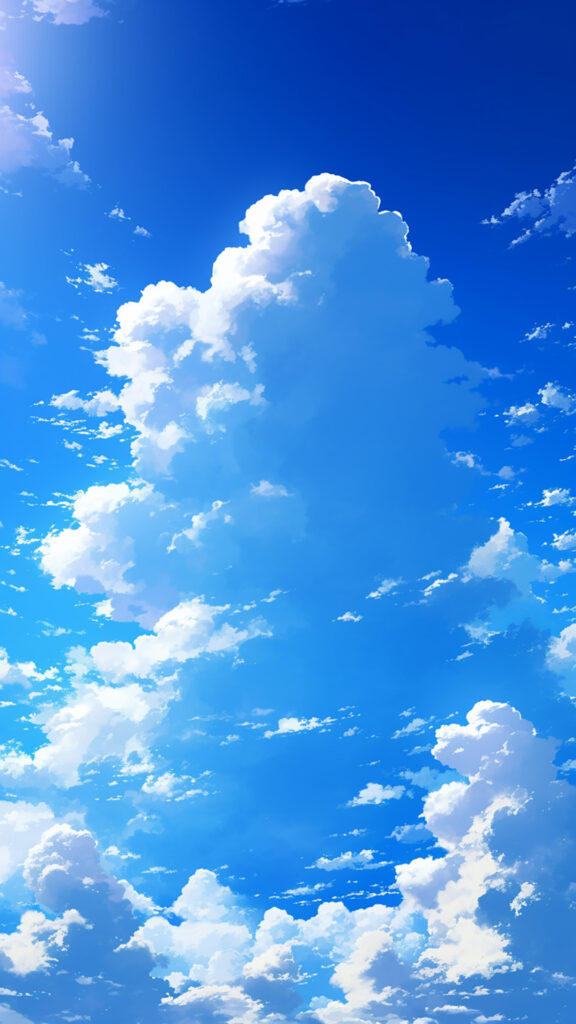 夏の入道雲｜縦長背景