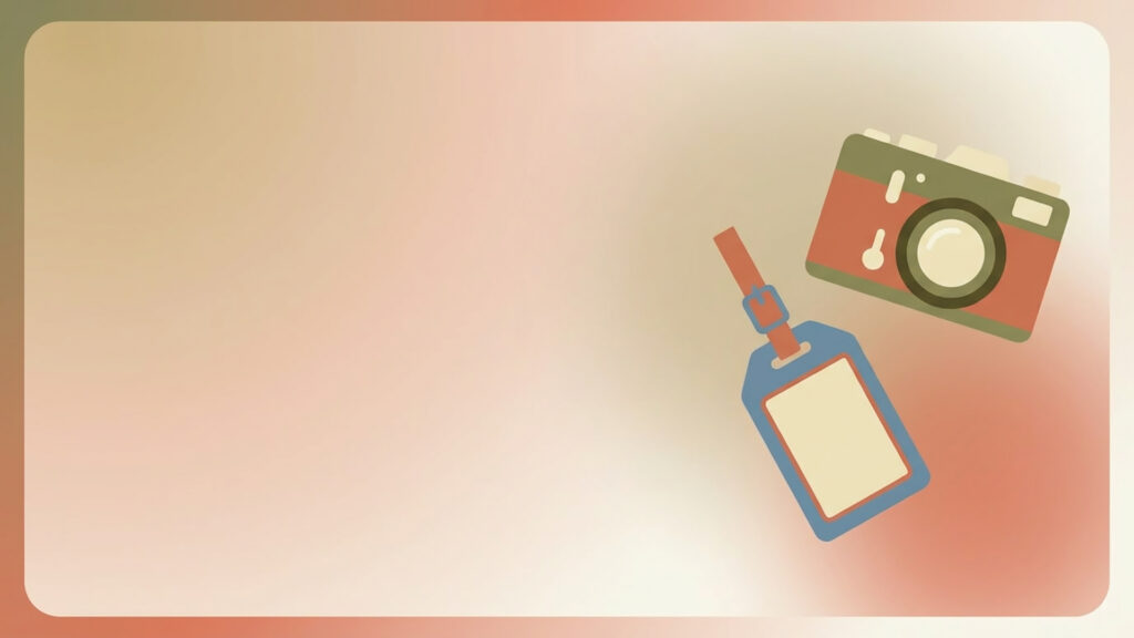 左余白のトラベルアイコン背景