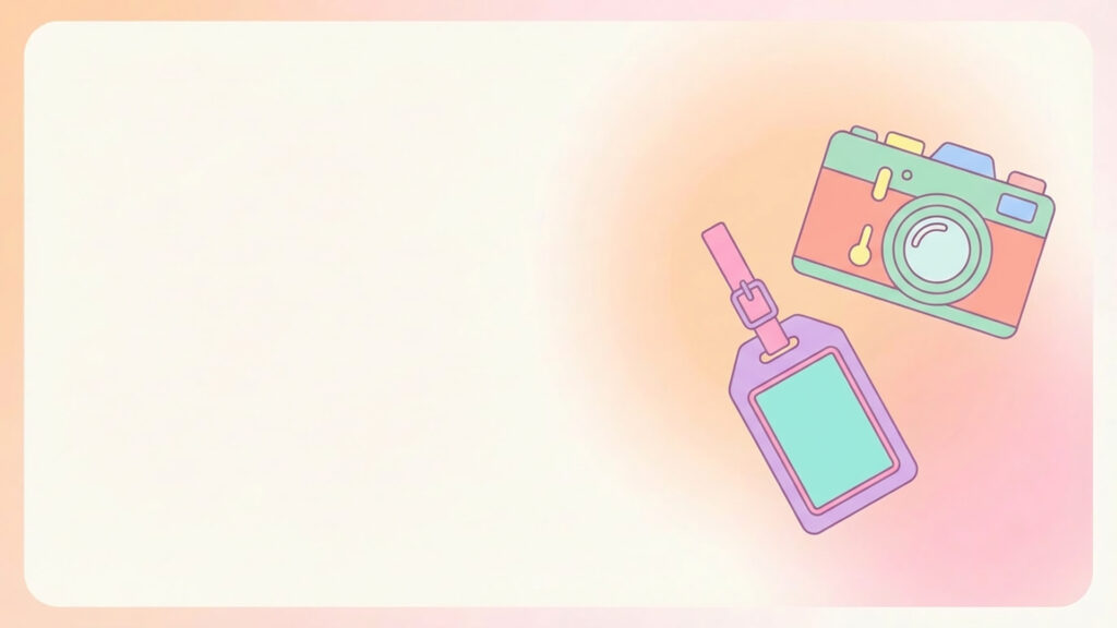 左余白のトラベルアイコン背景