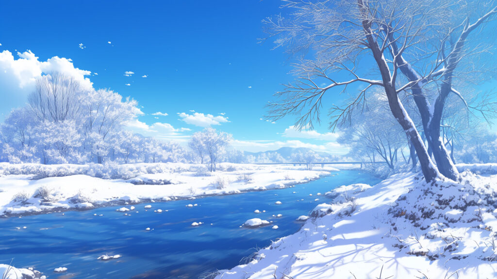 冬の川