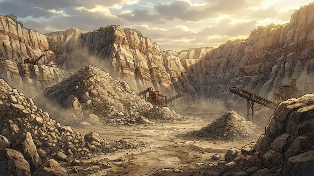 岩石採掘場｜差分あり