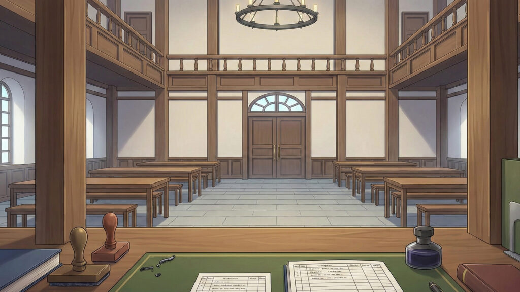 冒険者ギルドの受付